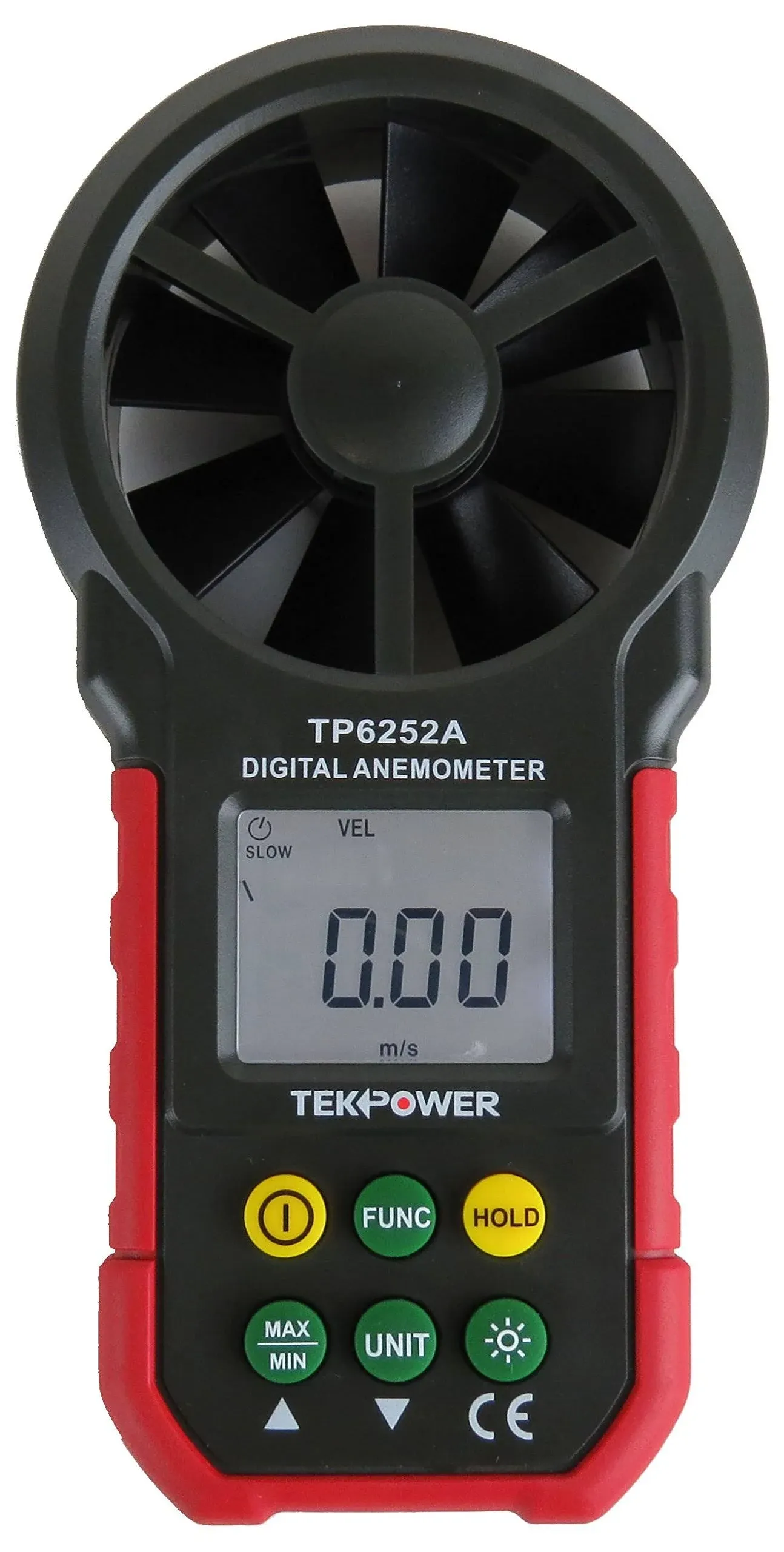 Tekpower Tp6252a Digital Anemometer Wind Speed Air Velocity Meter, Air Flow Meter ...