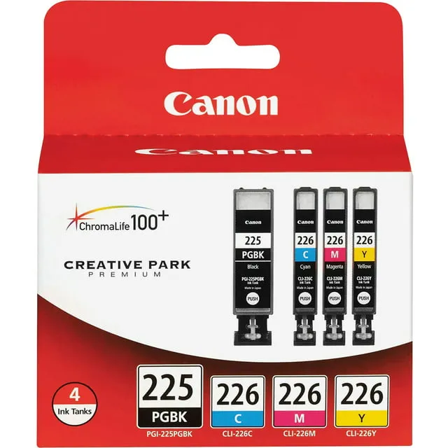 Canon PGI-225/CLI-226 Ink Cartridge - Combo Pack - Pigmented Black/Cyan/Magenta/Yellow