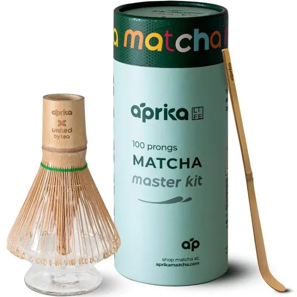 Matcha Whisk & Holder Set, Traditional Handmade Matcha Kit Included Bamboo Whisk  (100 Prongs), Scoop, Matcha Whisk Holder–Premium Gift Box.