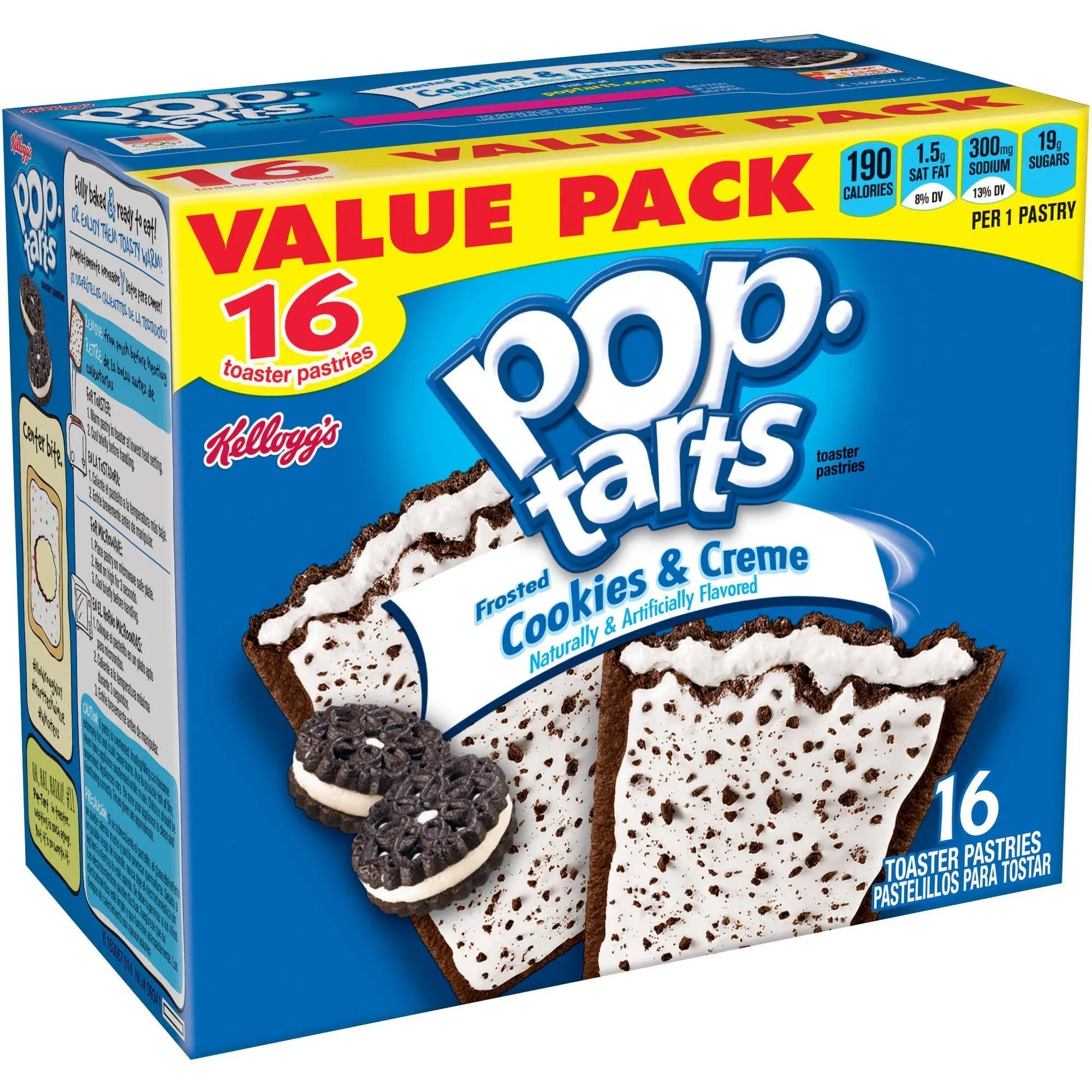 Pop-Tarts Toaster Pastries, Frosted Cookies & Creme