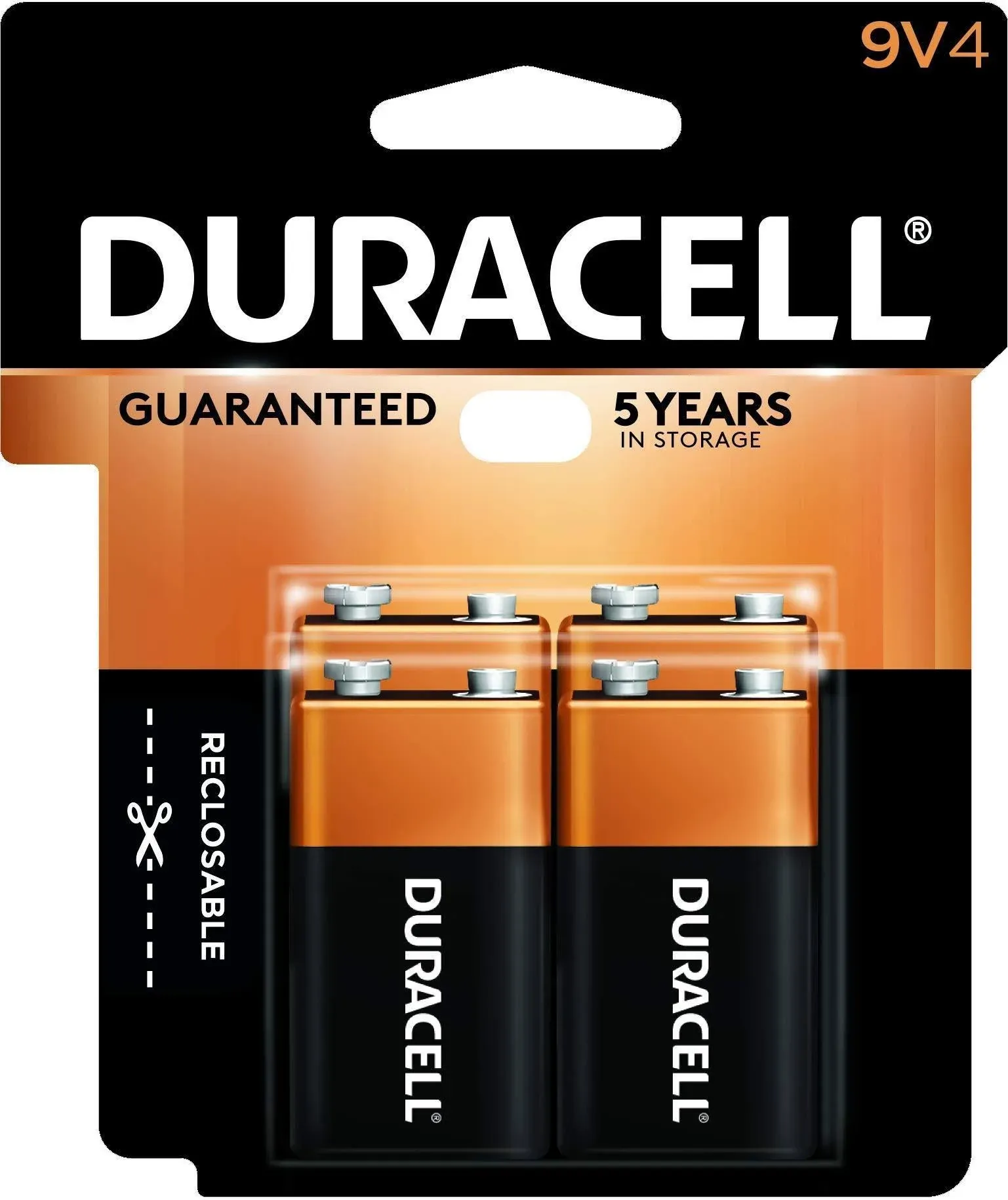 Duracell Coppertop 9V Battery, 6 Count Pack, 9 Volt Battery with Long-Lasting Power, All-Purpose Alkaline 9V Battery for Household and Office Devices