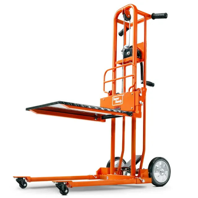 SuperHandy 330-lb 4-Wheel Orange Steel Standard Duty Platform Truck