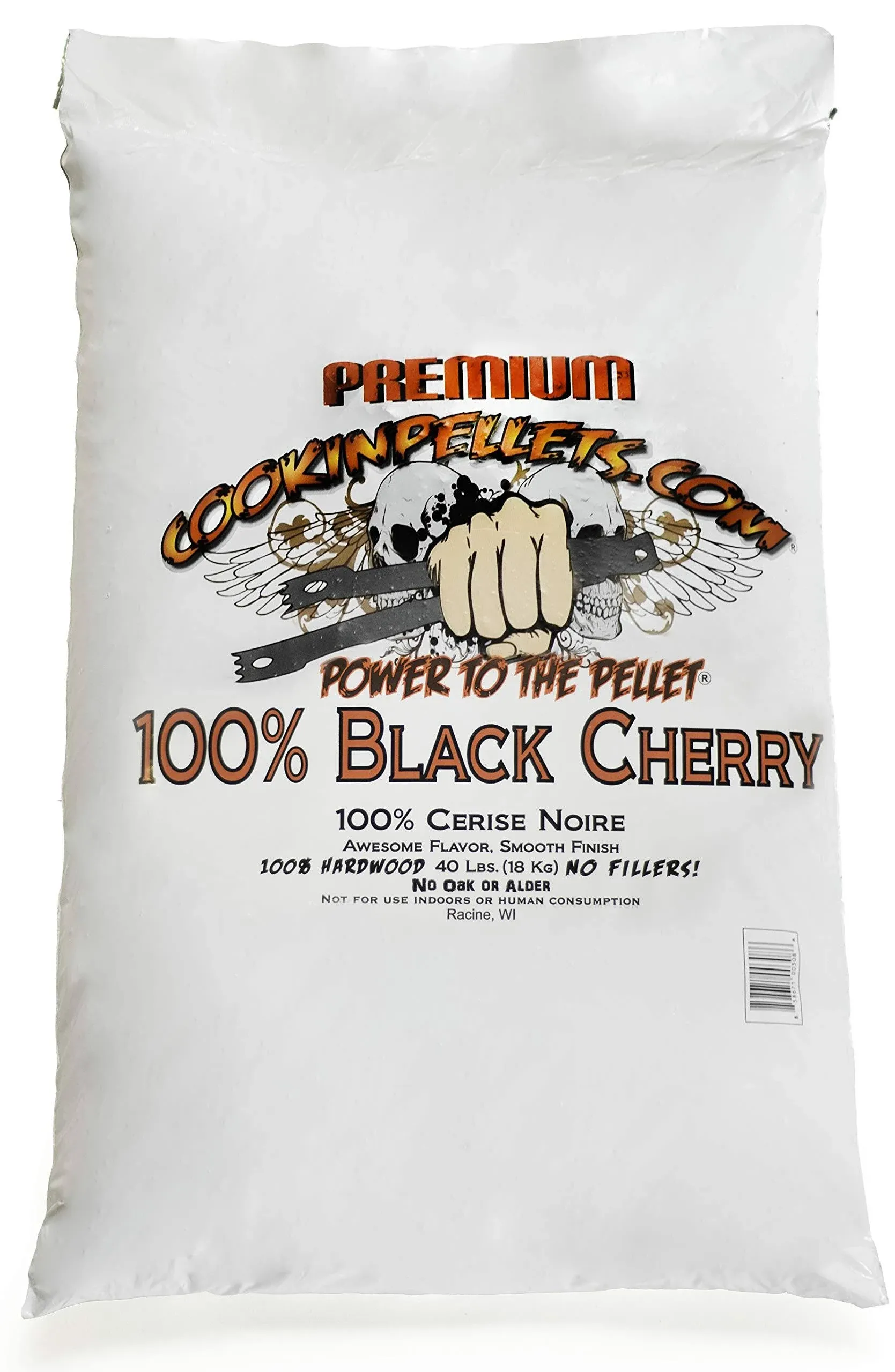 CookinPellets CPBC40lb 100% Black Cherry Pellets Cooking, BrownCookinPellets CPBC40lb 100% Black Cherry Pellets Cooking…