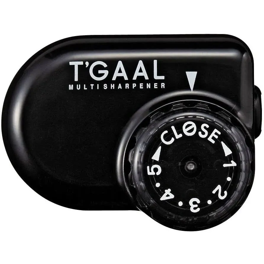 Kutsuwa STAD Angle Adjustable Pencil Sharpener T'GAAL, Black (RS017BK)