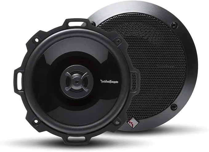 Rockford Fosgate P152 Punch 5.25" 2-Way Coaxial Full Range Speakers - Black (Pair)