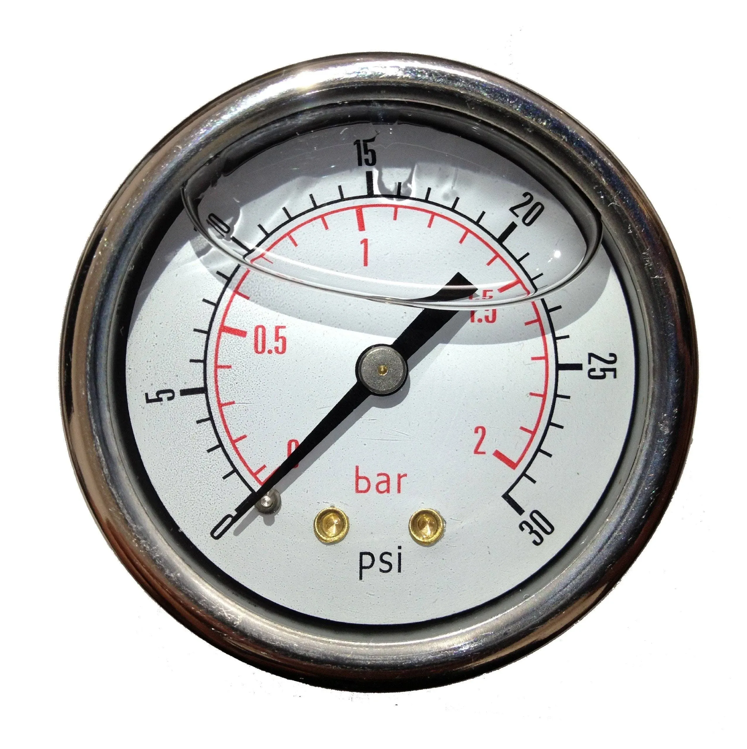 New Stainless Steel Liquid Filled Pressure Gauge WOG Water Oil Gas 0 to 300 PSI ...