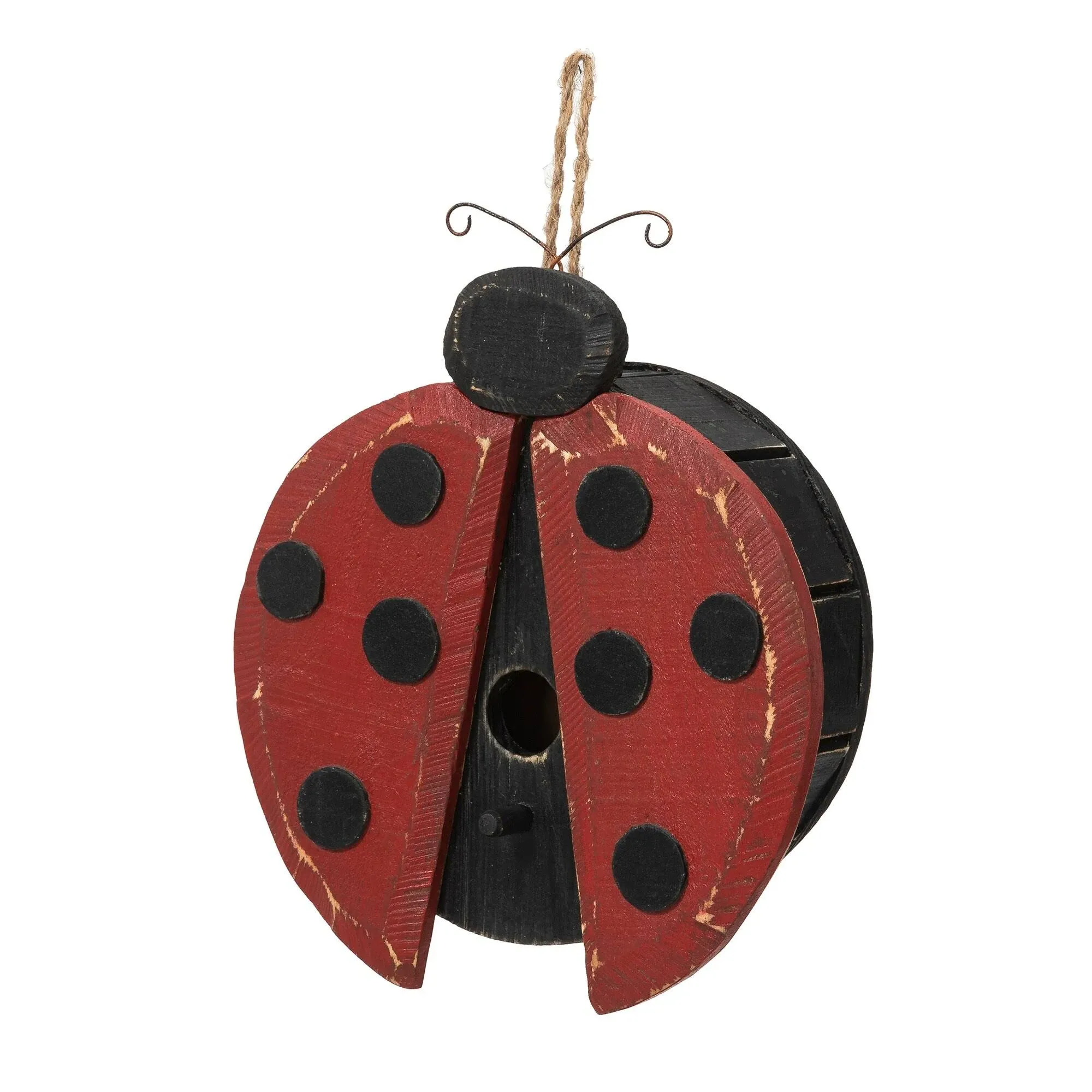 Glitzhome Ladybug Birdhouse