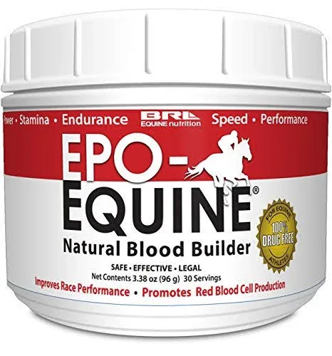 EPO Equine Formula 30 Servings Equine Endurance Supplement 3.38 oz.