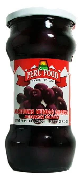 Peru Food Black Olives in Brine