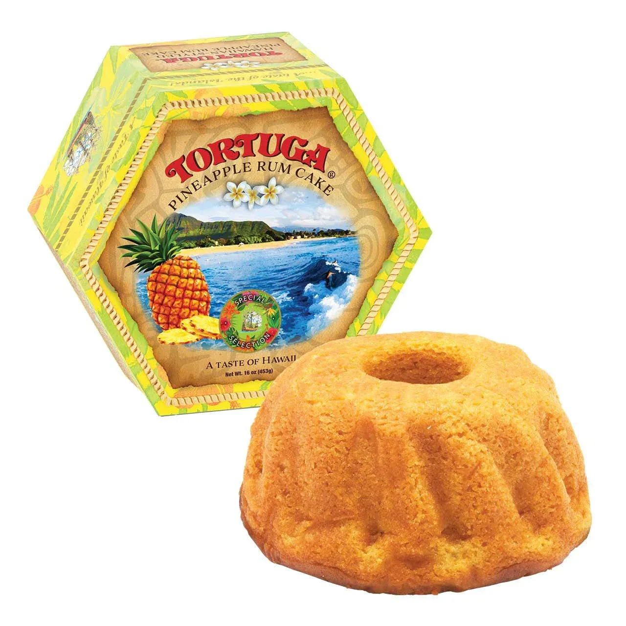 TORTUGA Hawaiian Pineapple Rum Cake - 4 oz Pineapple Rum Cakes - The Perfect Premium Gourmet Gift for Stocking Stuffers, Gift Baskets, and Christmas Gifts - Great Snack Cakes for Delivery