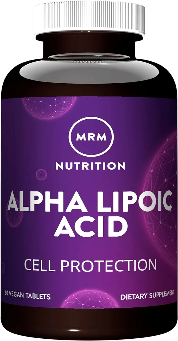 MRM Nutrition Alpha Lipoic Acid | 300mg ALA | Cell Protection | Liver Health + detoxification | Potent antioxidant | Vitamin C + E Regeneration | 60 Servings