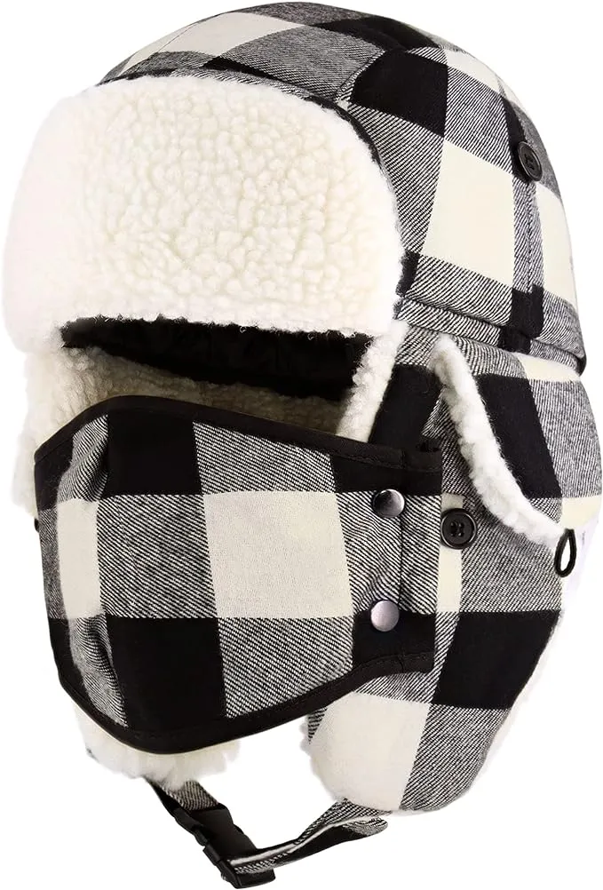 CHOK.LIDS Lumberjack Plaid Winter Trapper Unisex Premium Extra Strength Ear Flap