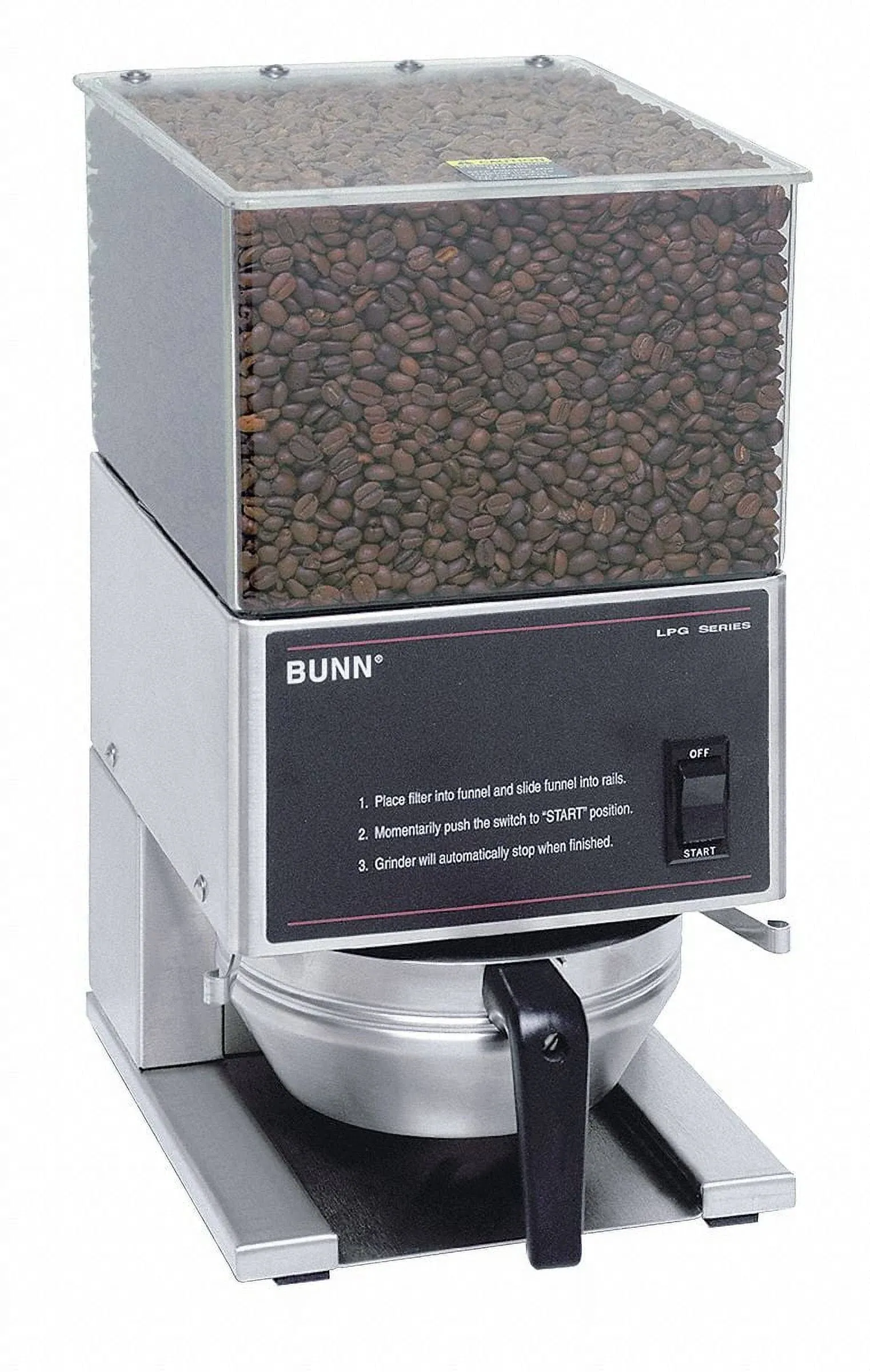 Bunn 20580.0001 LPG Low Profile Portion Control Coffee Grinder 1 Hopper