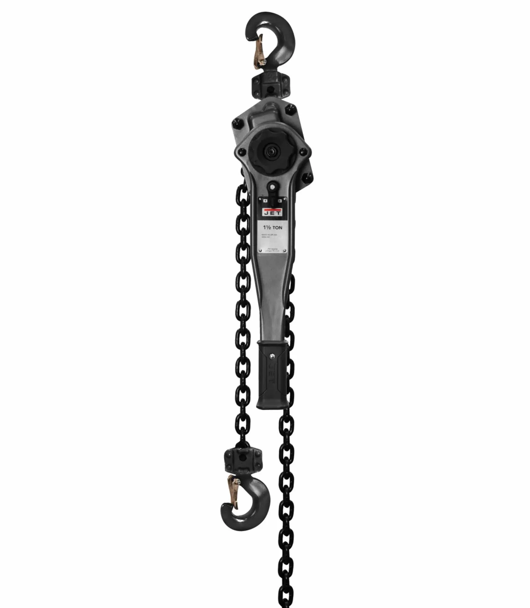 Jet JLP-150A-10SH 1-1/2 Ton Lever Hoist 10ft. Lift & Shipyard Hooks 287701