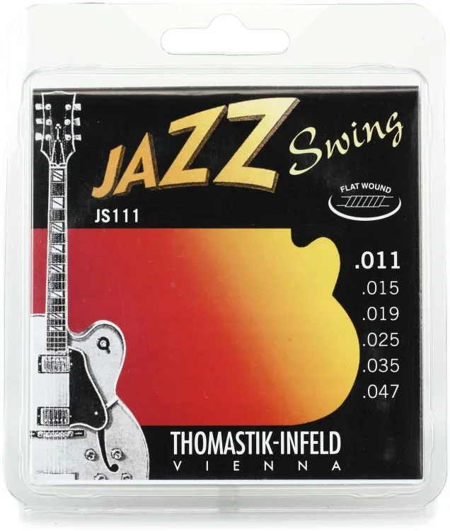 Thomastik-Infeld JS111 Jazz Swing Flatwound Electric Guitar Strings - .011-.047 Light