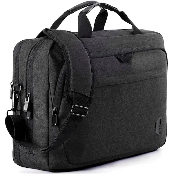 BAGSMART 17.3 Inch Laptop Bag, Expandable Laptop Briefcase Men Women, Black