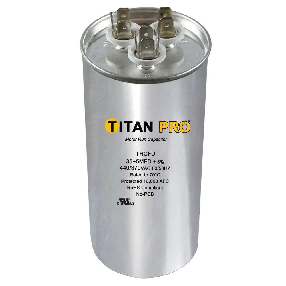 Titan Pro 30+3 MFD 440 V Round Run Capacitor