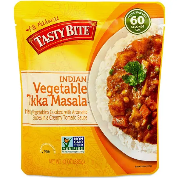 Tasty Bite Vegetable Tikka Masala 10 Ounce Size - 48 Per Case.