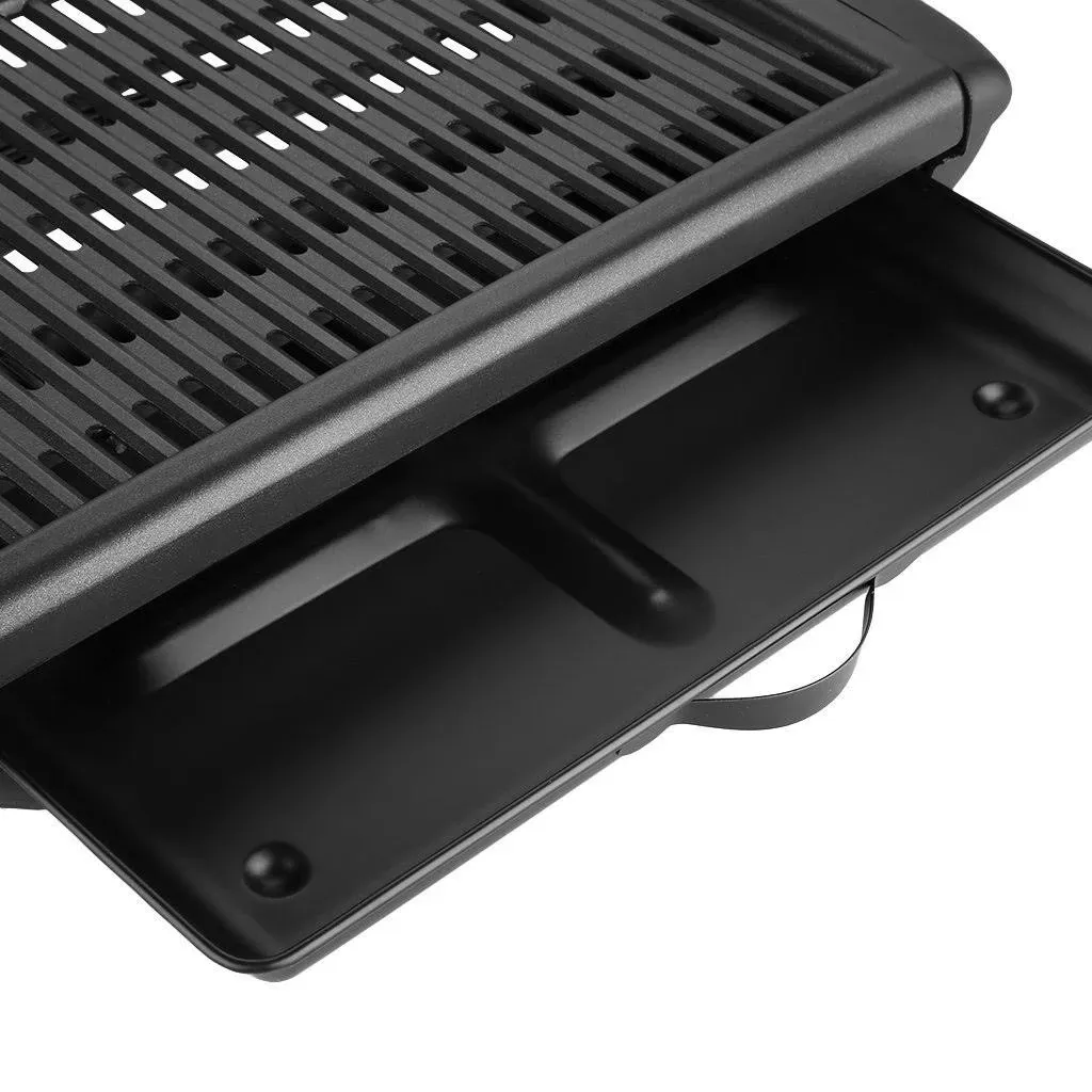 TG-868XL Smokeless Non-Stick Indoor Electric Grill, Extra Large, Black