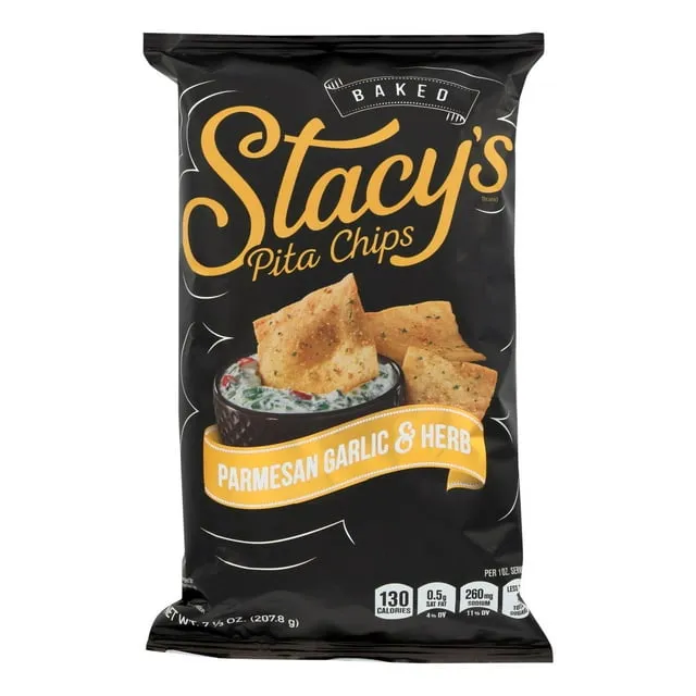 Stacy's Parmesan Garlic & Herb Flavored Pita Chips, 1.5 Ounce Bags (Pack of 24)