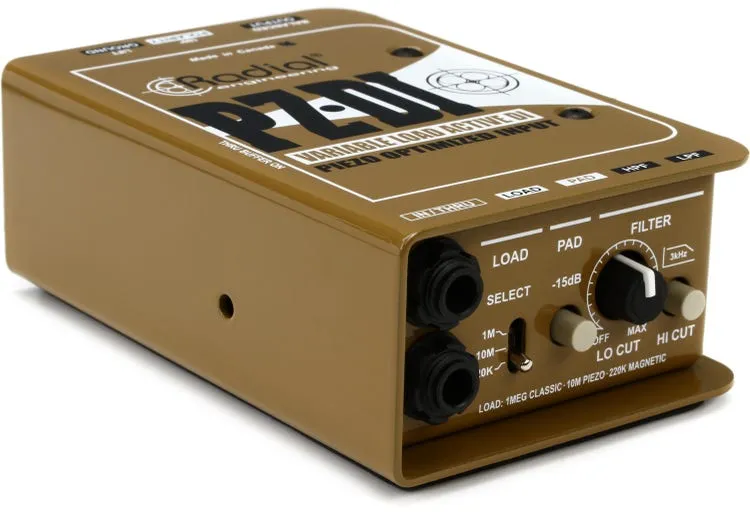 Radial PZDI 1-channel Passive Piezo-Optimized Direct Box