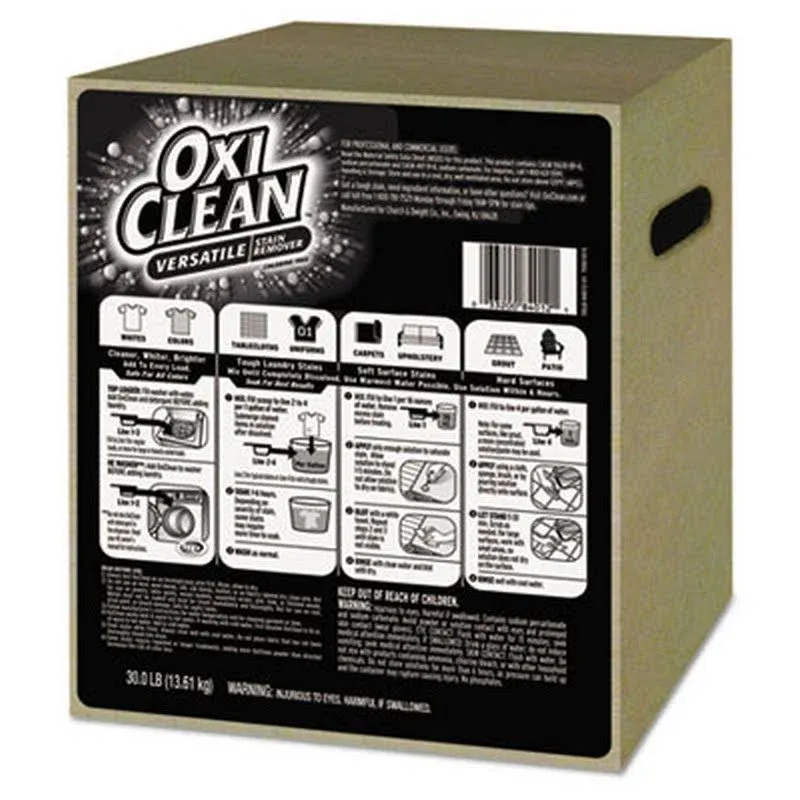 OxiClean Stain Remover, Unscented - 30 lb box