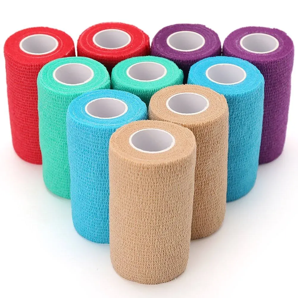 Vet Wrap Tape waterproof self adhesive bandages elastic For Pets Horse Dog Cat