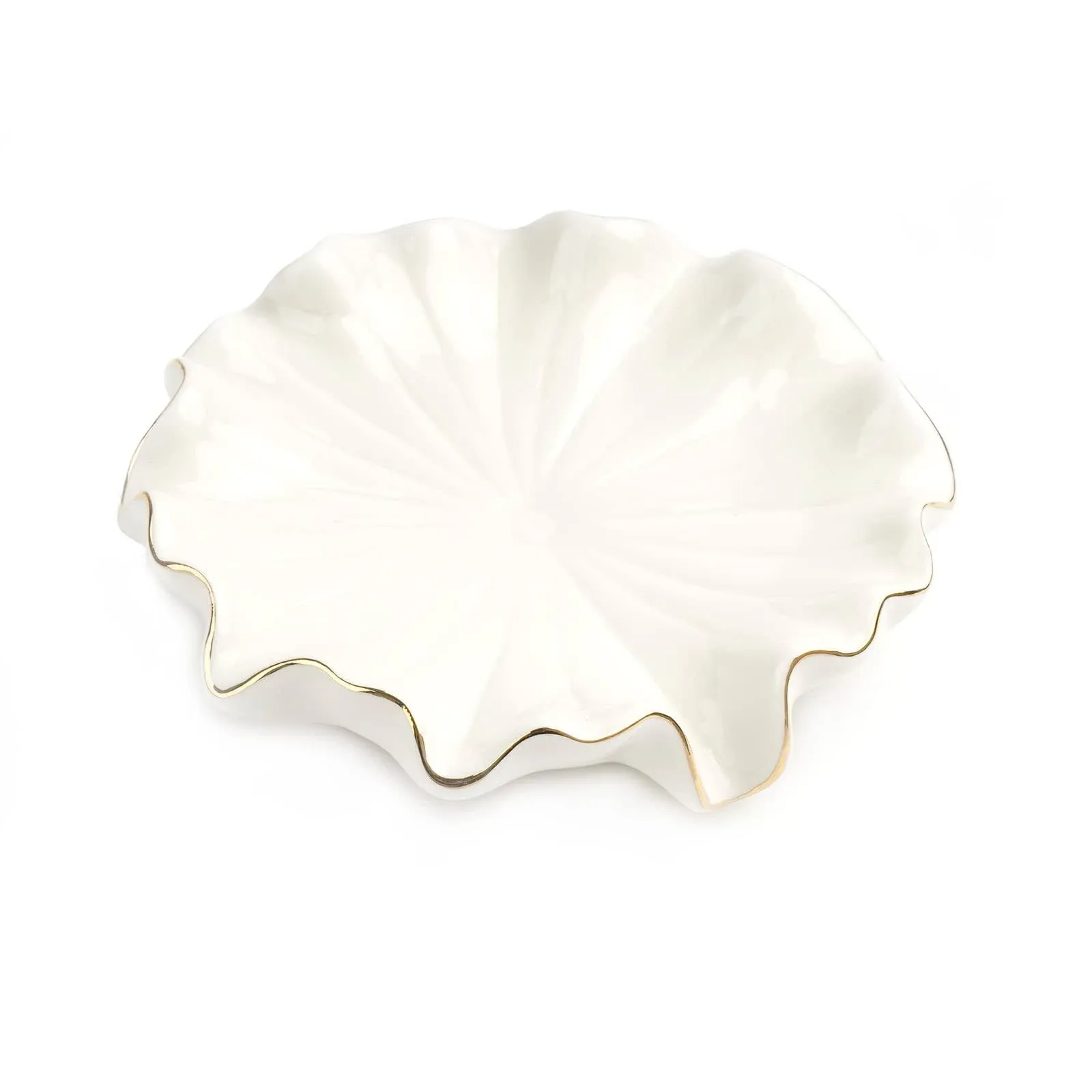 Ceramic Self Draining Soap Dish White Lotus Leaf Soap Holder Waterfall Soap Dish ...