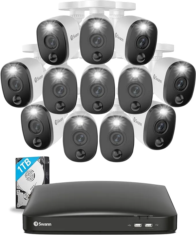 Swann 12 Camera 16 Channel 1080p Full HD DVR Security System