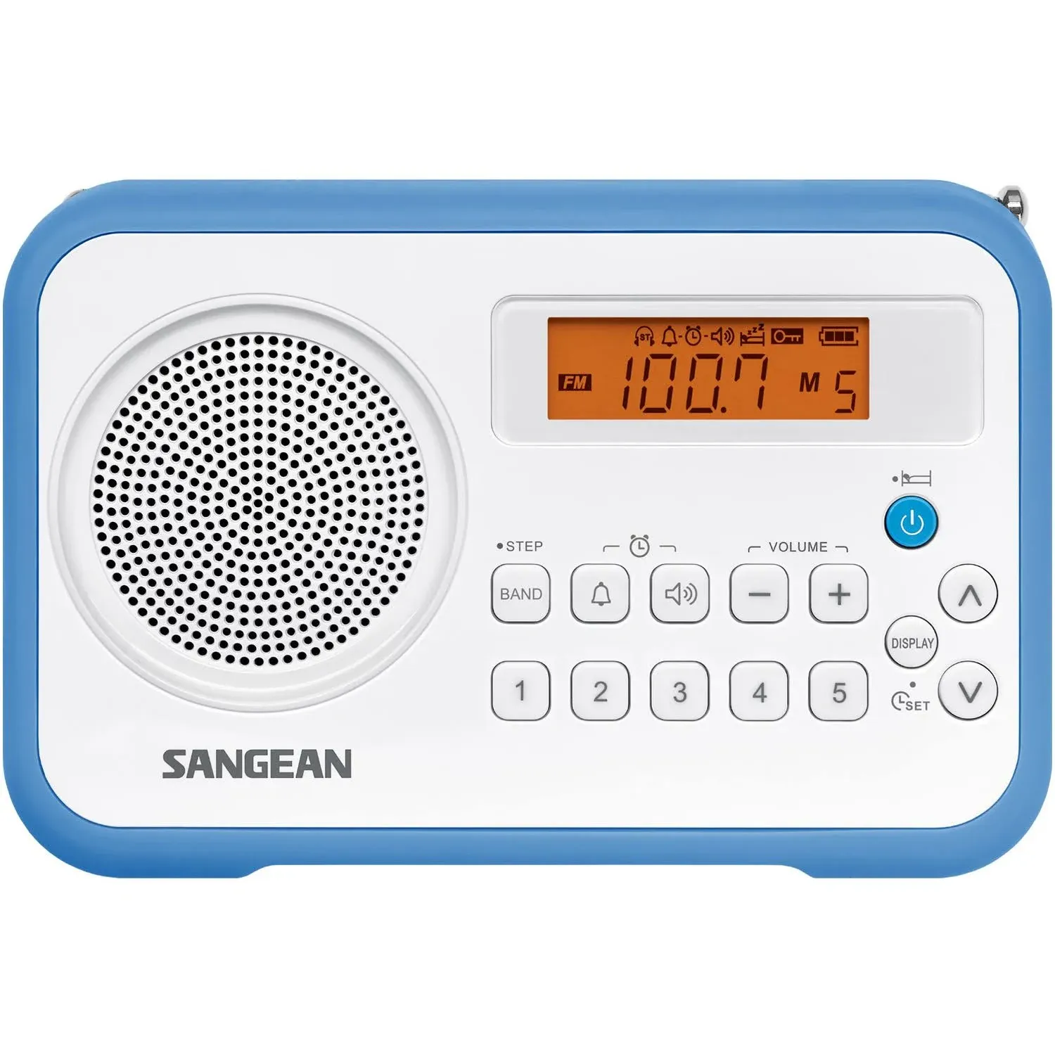 Sangean PR-D18BK AM/FM/Portable Digital Radio with Protective Bumper (Gray/Black) Black/ Grey