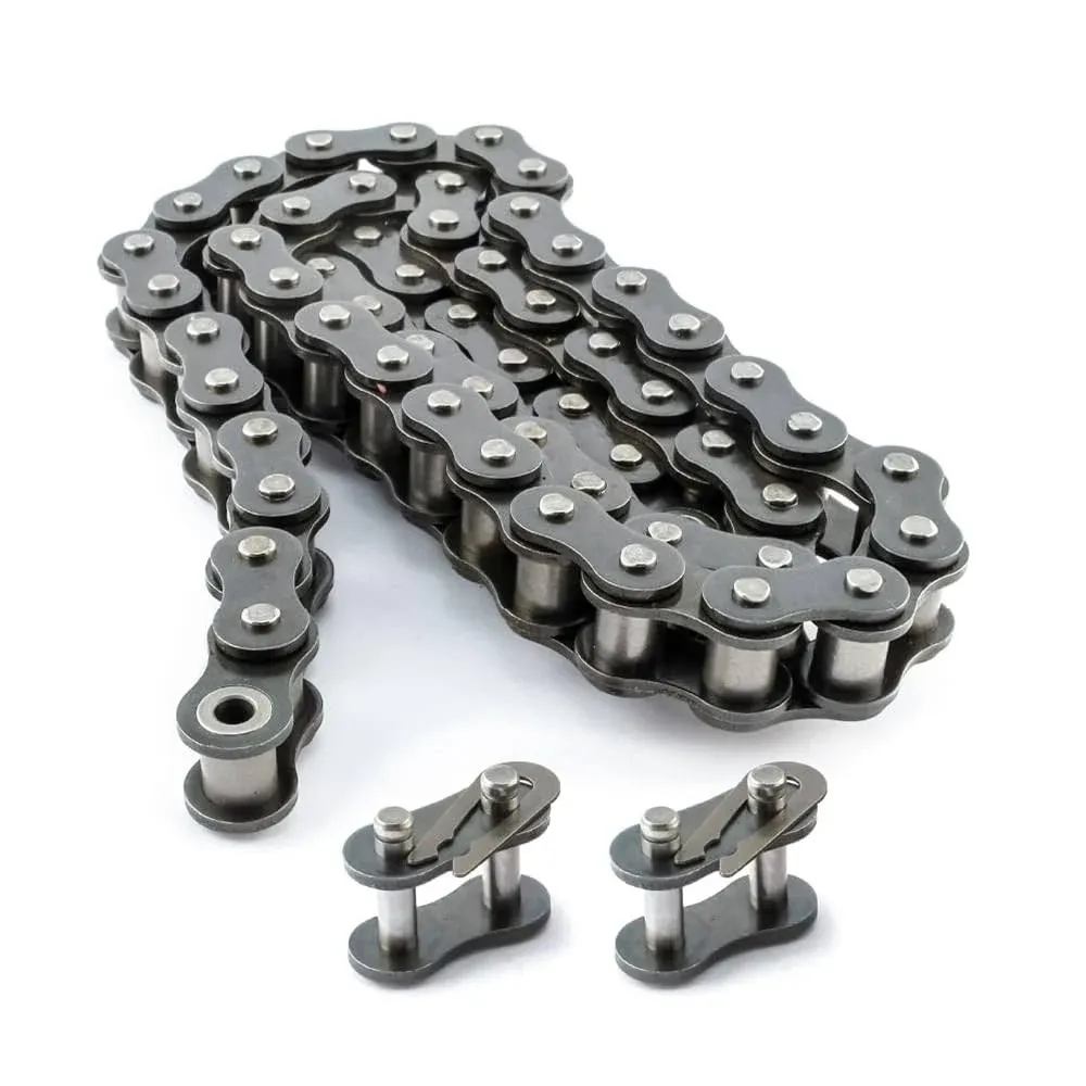 PGN #25 Heavy Duty Roller Chain - 10 Feet + 2 Free Connecting Links - #25H - 480 Links