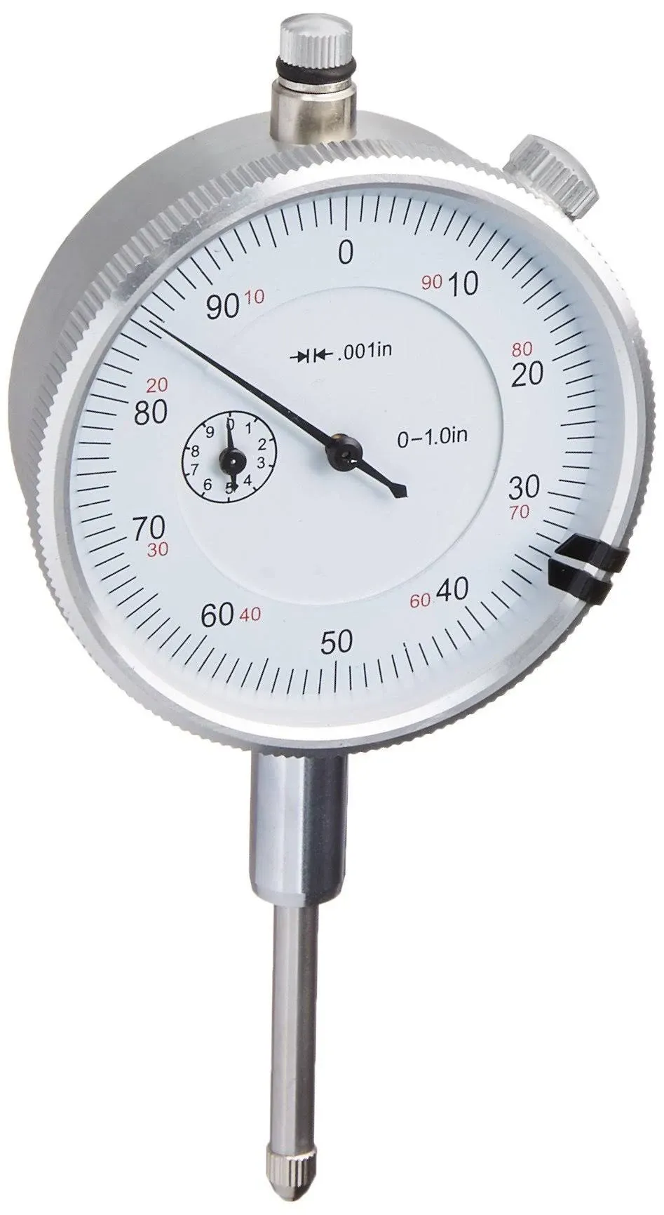 Triton 1" Dial Indicator 0.001" Graduation Travel Lug Back White Face