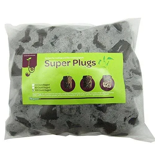 Viagrow Super Plugs, 100 Organic Seed Starter Plugs