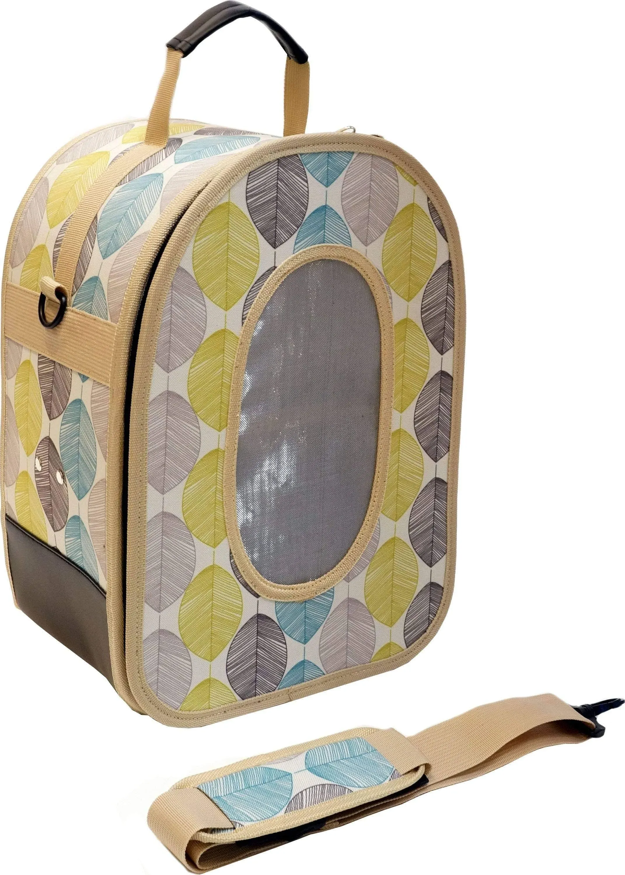 A&E Soft Sided Travel Carrier for Birds Large Tan