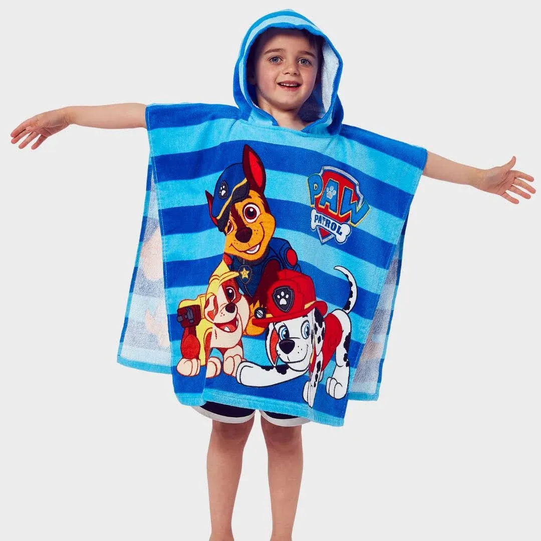 Paw Patrol Boys' Hooded Towel Poncho One Size