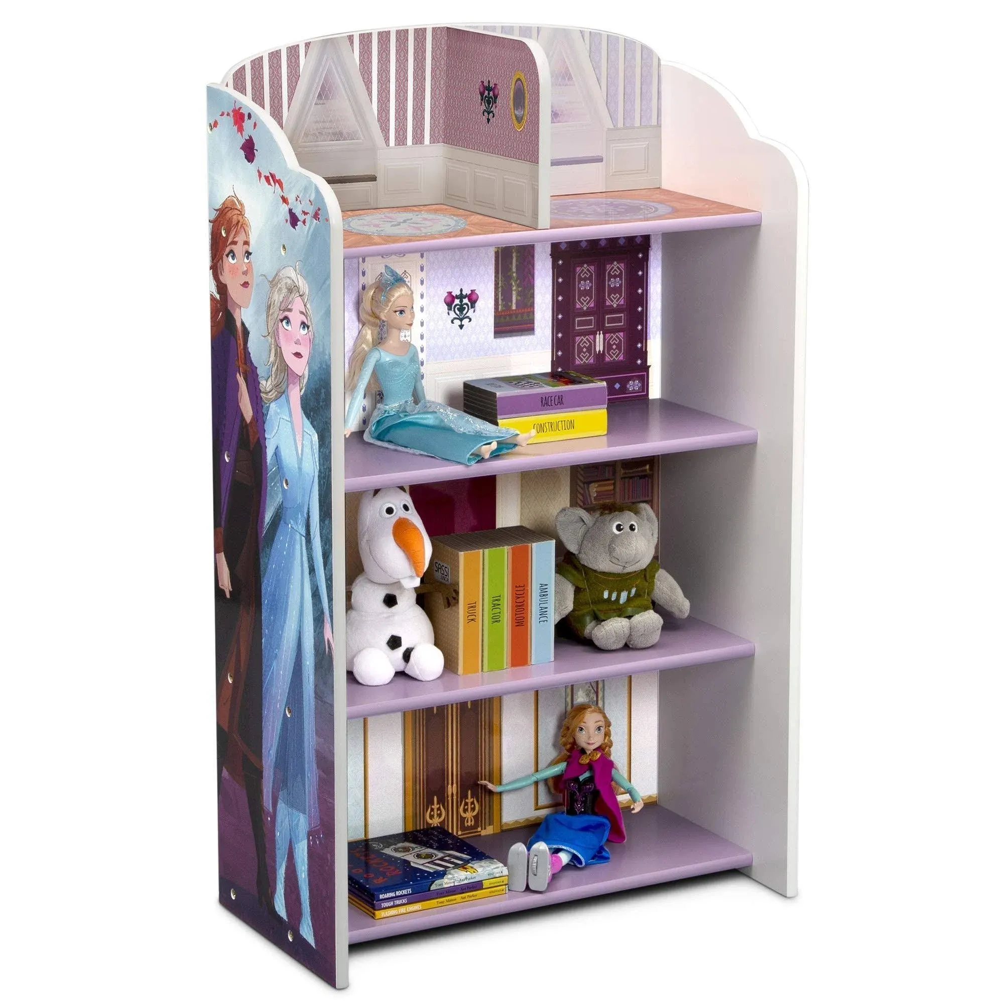 Frozen II Wooden Playhouse 4-Shelf Bookcase