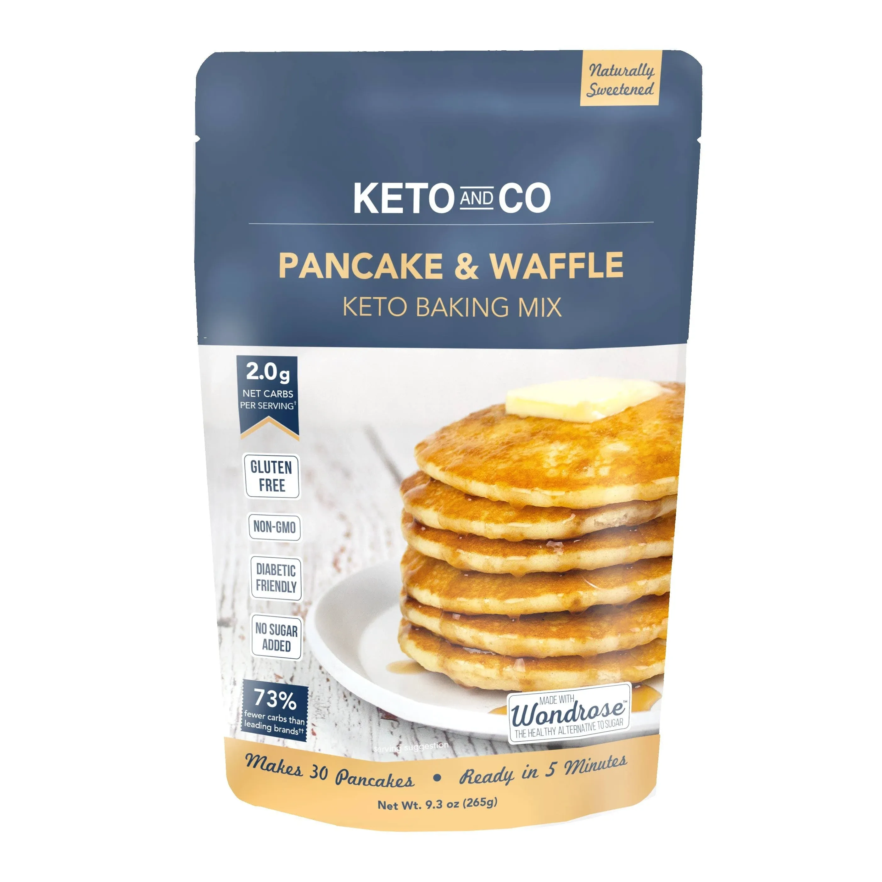 Keto And Co Keto Baking Mix, Pancake & Waffle - 9.3 oz