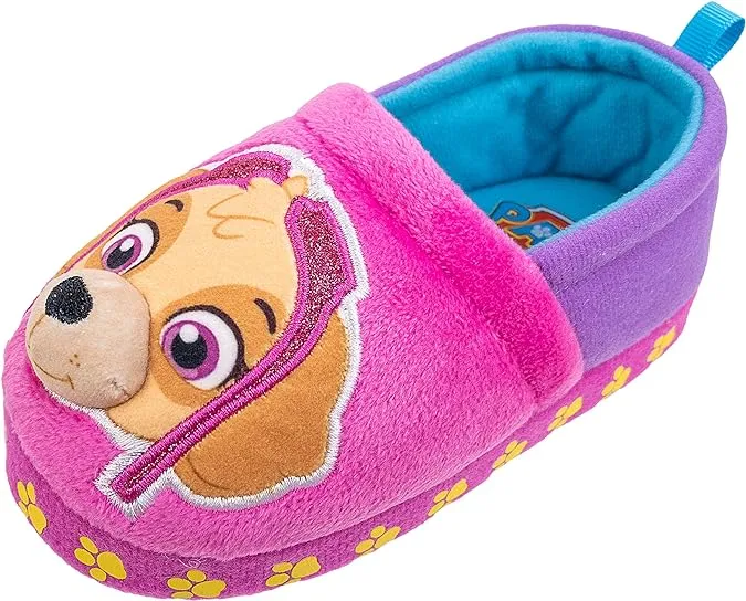 Paw Patrol Toddler Slippers,Chase Marshall,Skye Everest Plush Slipper, Toddler ...