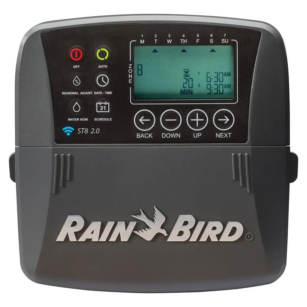 Rain Bird St8i-2.0, 8-Zone Smart Irrigation WiFi Sprinkler Timer (Indoor)