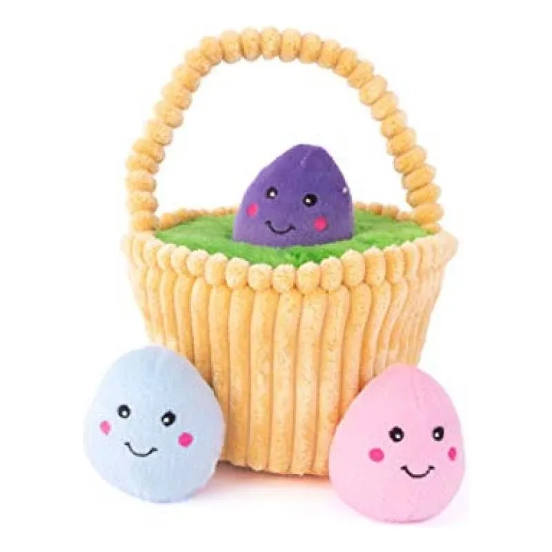 ZippyPaws Zippy Burrow Dog Toy - Easter Basket