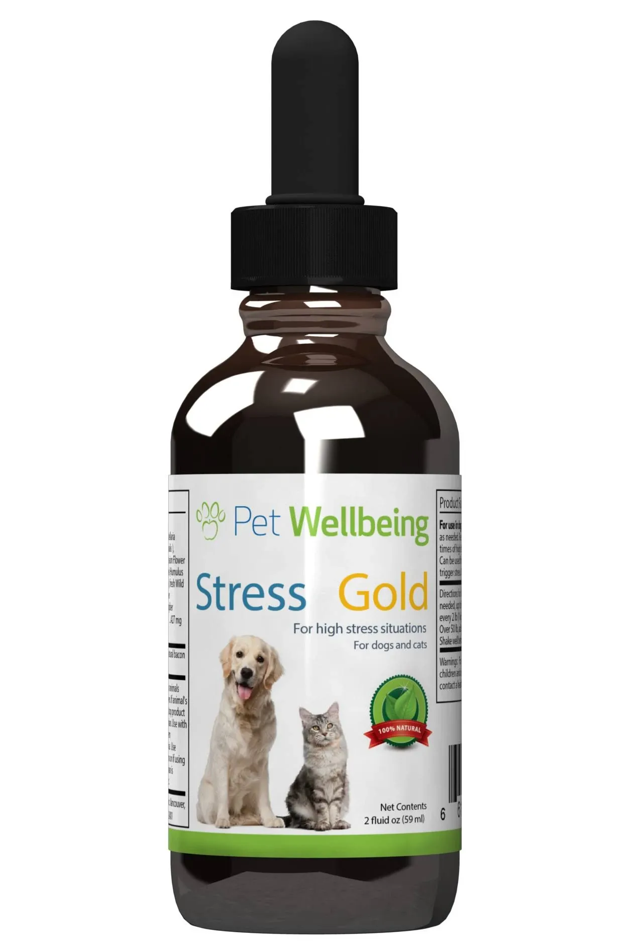 Stress Gold for Cats - Vet-Formulated - Calming and Relaxing for High-Stress ...