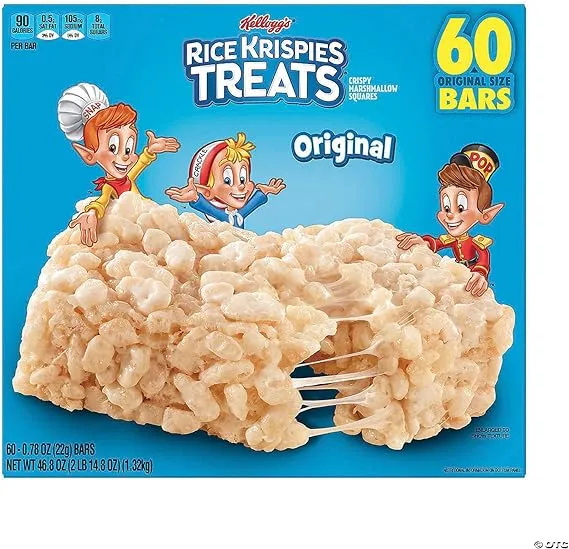 Rice Krispies Treats Marshmallow Snack Sheet, Kids Snacks, Treat Making, Baking Project, Original, 32oz Sheet (1 Sheet)