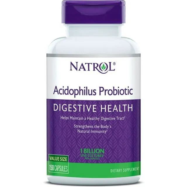 Natrol Acidophilus Probiotic Digestive Health 150 Capsules Exp 8/26 NEW OTHER