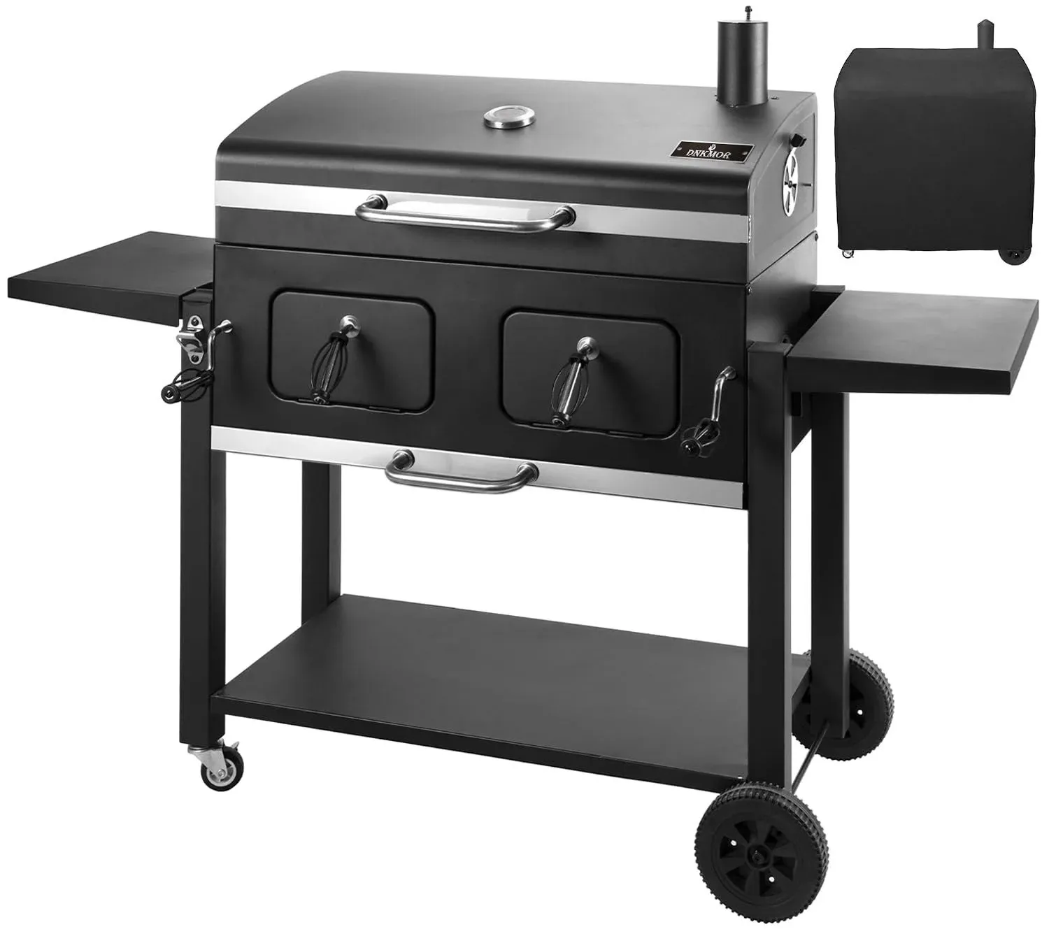 Charcoal Grill Outdoor BBQ Grill Extra Large Cooking Area 794 Square Inches Two Individual & Adjustable 