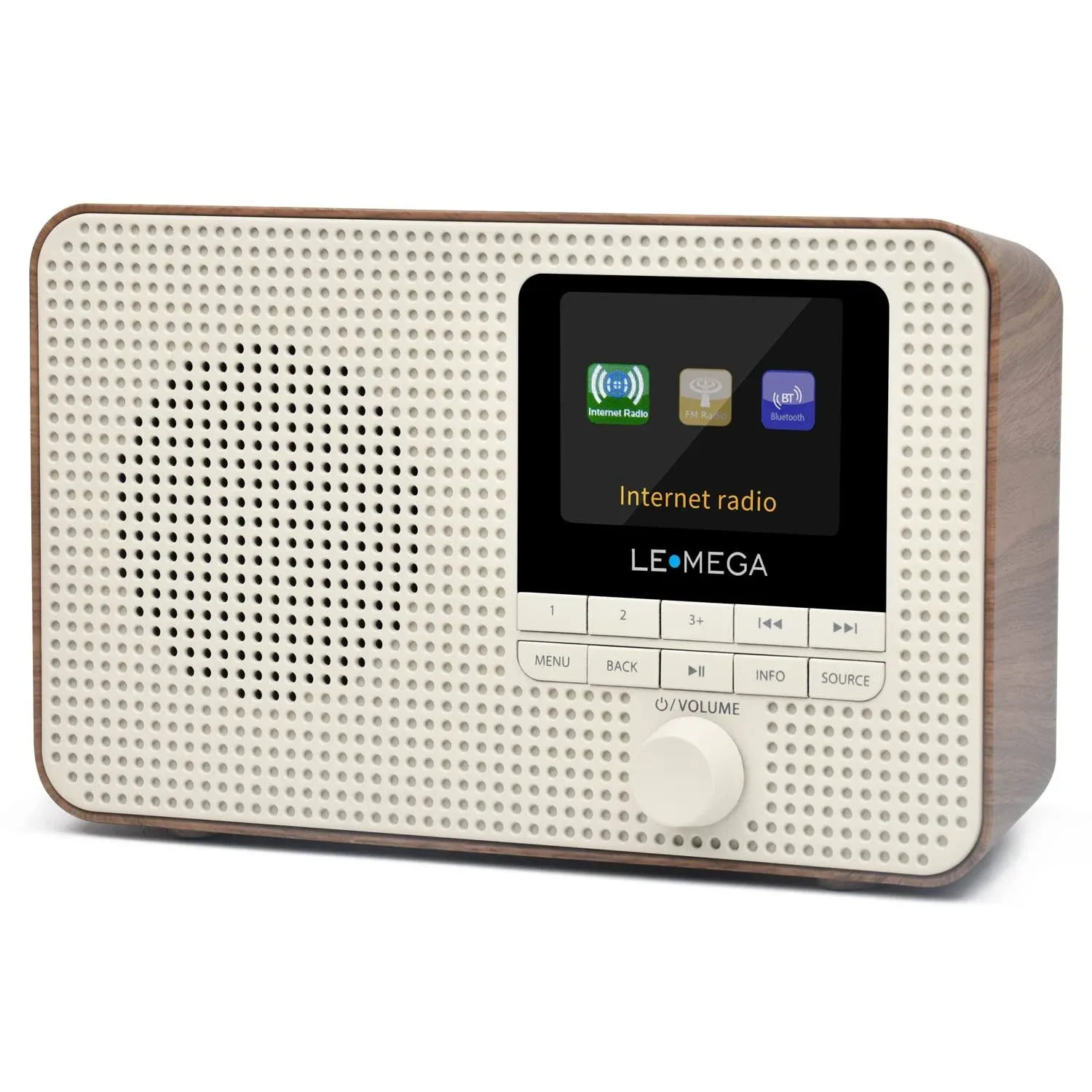 LEMEGA IR1 Portable WiFi Internet Radio, FM Digital Radio, Bluetooth, Dual Alarms ...