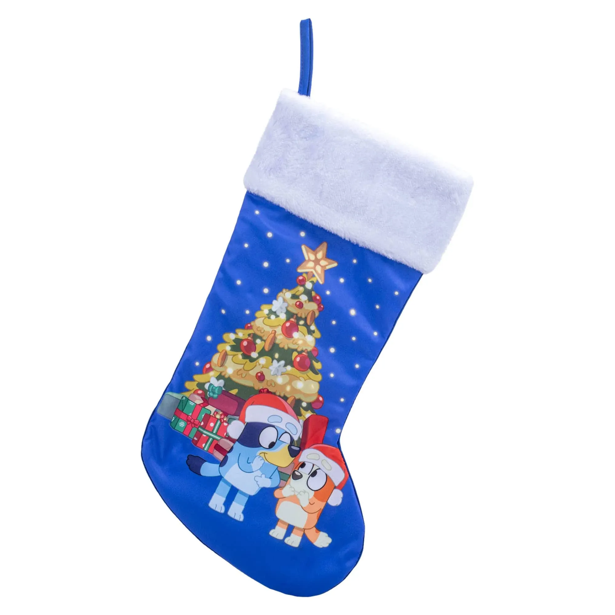 Bluey and Bingo with Tree 19&#034; Stocking