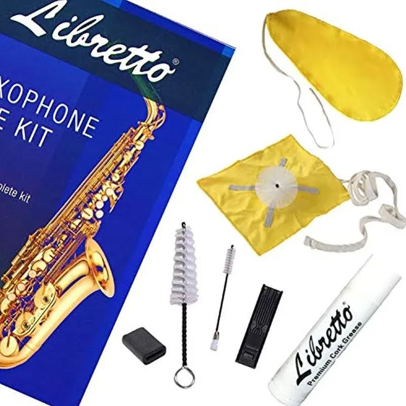 Alto Saxophone ALL-INCLUSIVE Giftable Care Kit: Mouthpiece Brush + Dust Brush...