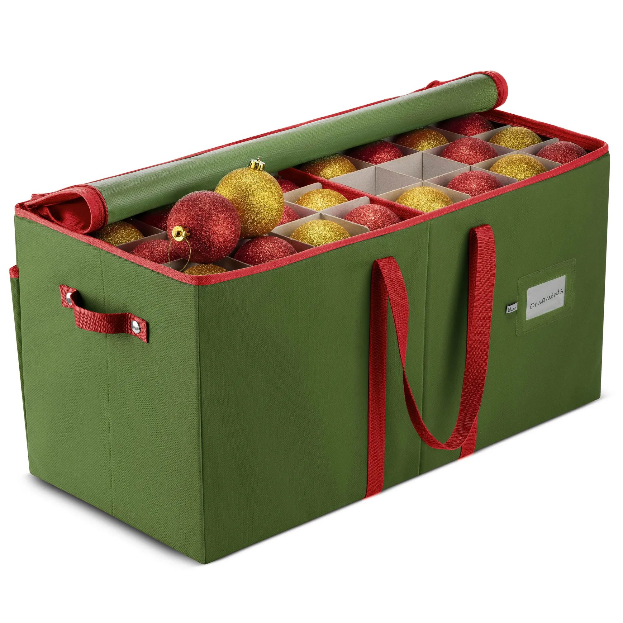 Zober Large Christmas Ornament Storage Box