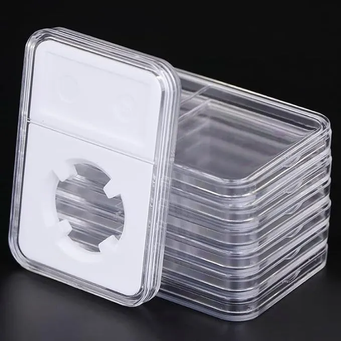 10 X Coin Slab Protector Display Holder Storage 24mm for US 25 Cents Quarter