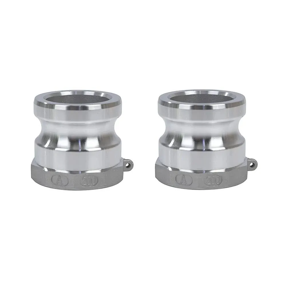 Quafwia 2 pcs Aluminum cam lock fittings (2&#034; Part A) groove 2‘’, Silver 